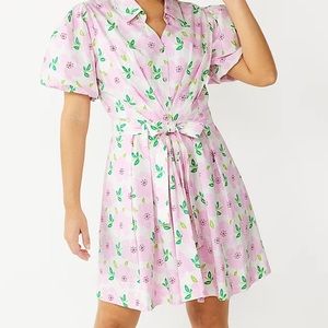 Draper James Puff Sleeve Pink Floral Dress